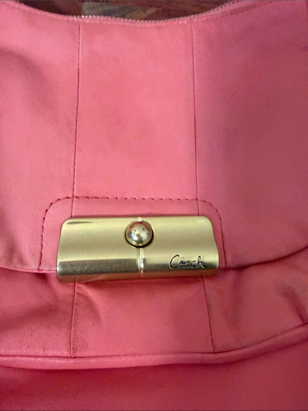 Coach 16808 Kristen Hobo Shoulder Bag Purse in Peony Pink